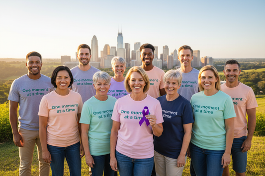 Person wearing suicide prevention awareness shirt with message of hope - Wear What You Stand For