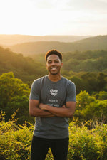 Customizable t-shirt design, allowing individuals to create and share their own personal message or story. From Wear What You Stand For Products.