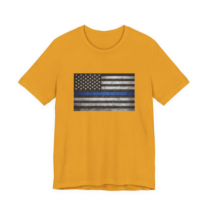 First Responders T-Shirt - Blue Line Flag - Wear What You Stand For Products