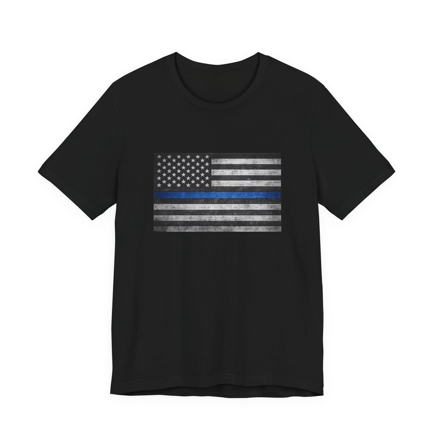First Responders T-Shirt - Blue Line Flag - Wear What You Stand For Products