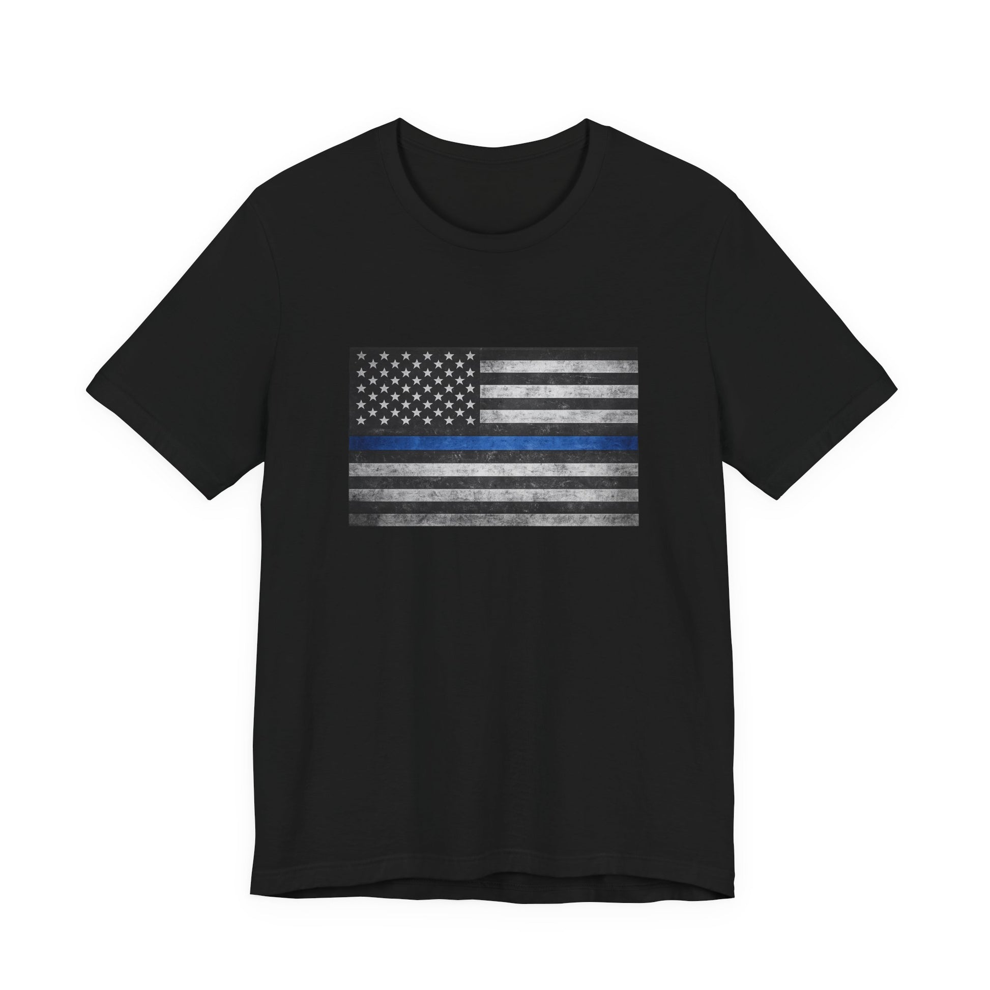 First Responders T-Shirt - Blue Line Flag - Wear What You Stand For Products
