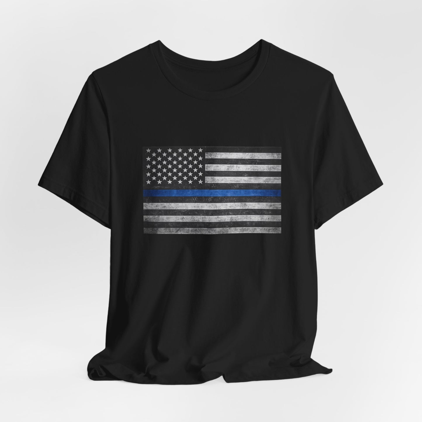First Responders T-Shirt - Blue Line Flag - Wear What You Stand For Products