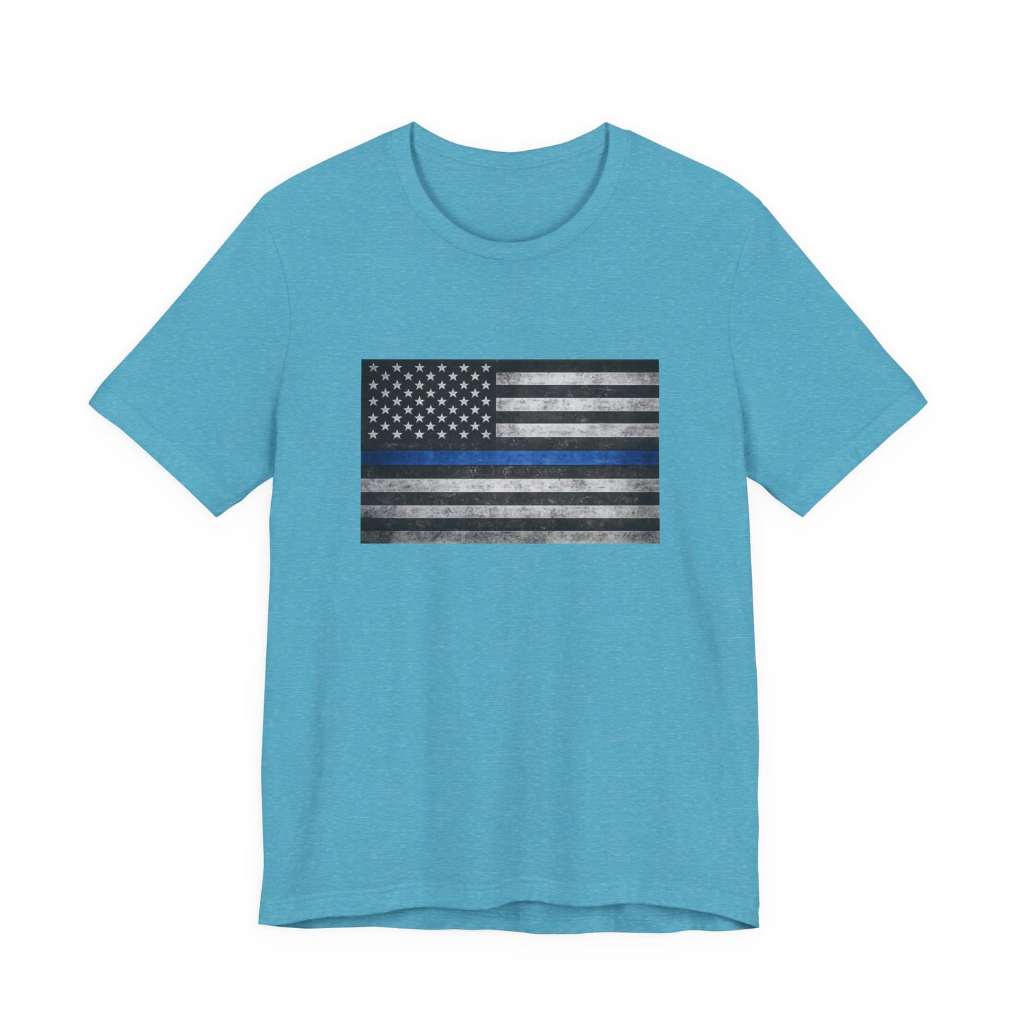 First Responders T-Shirt - Blue Line Flag - Wear What You Stand For Products
