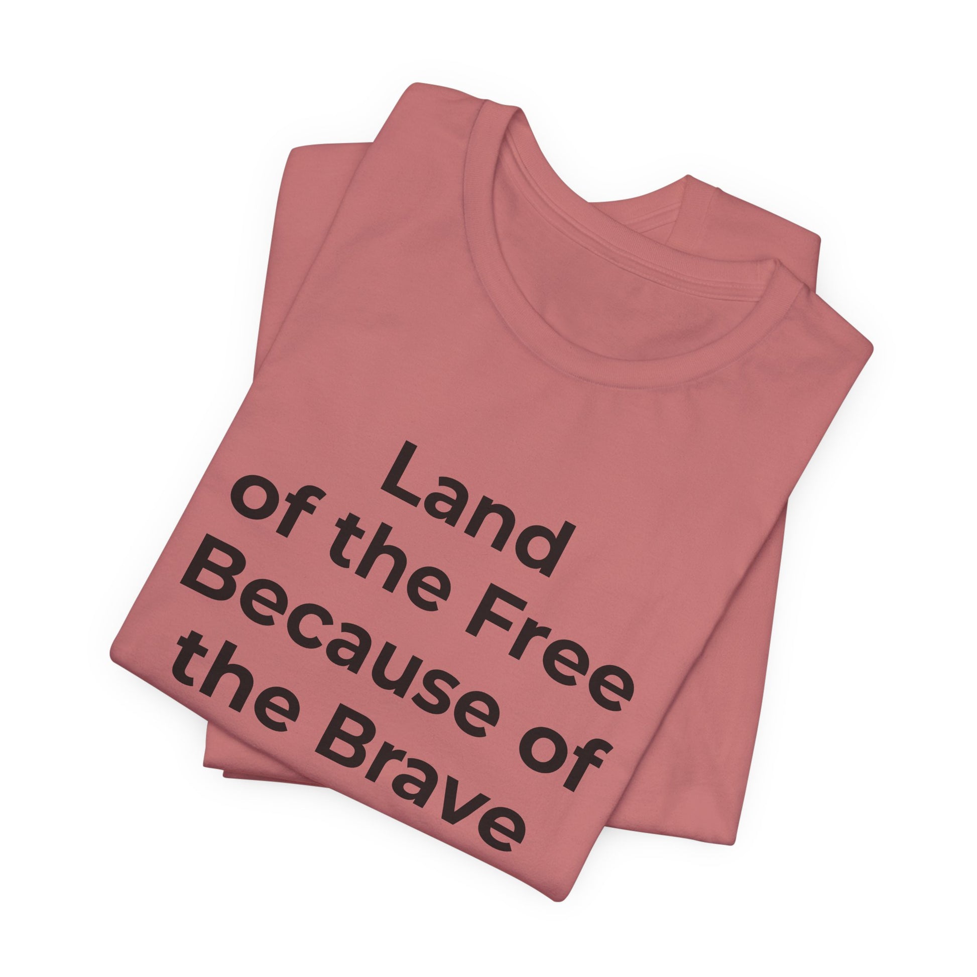 Veterans T-Shirt - Land of the Free Because of the Brave - Wear What You Stand For Products