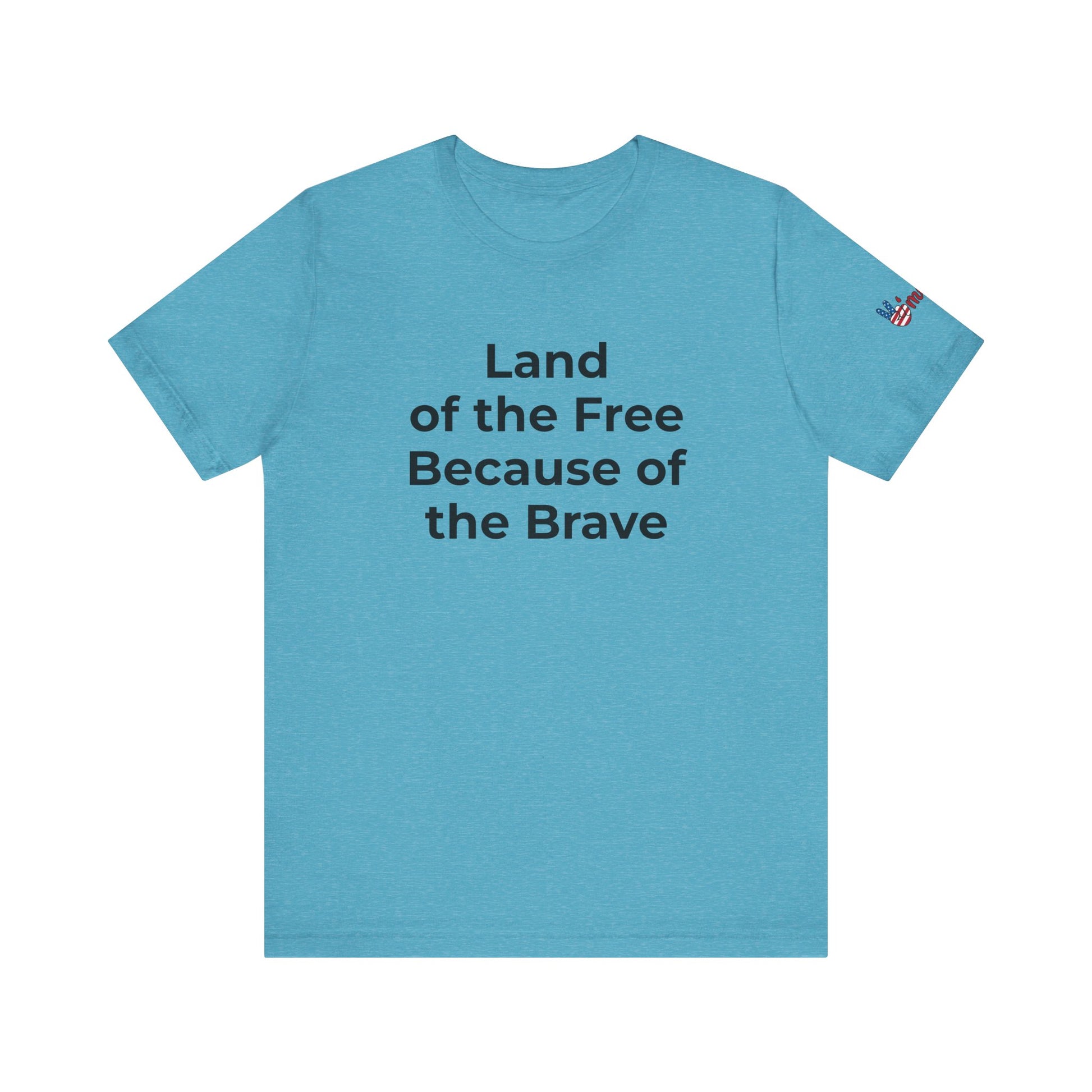 Veterans T-Shirt - Land of the Free Because of the Brave - Wear What You Stand For Products