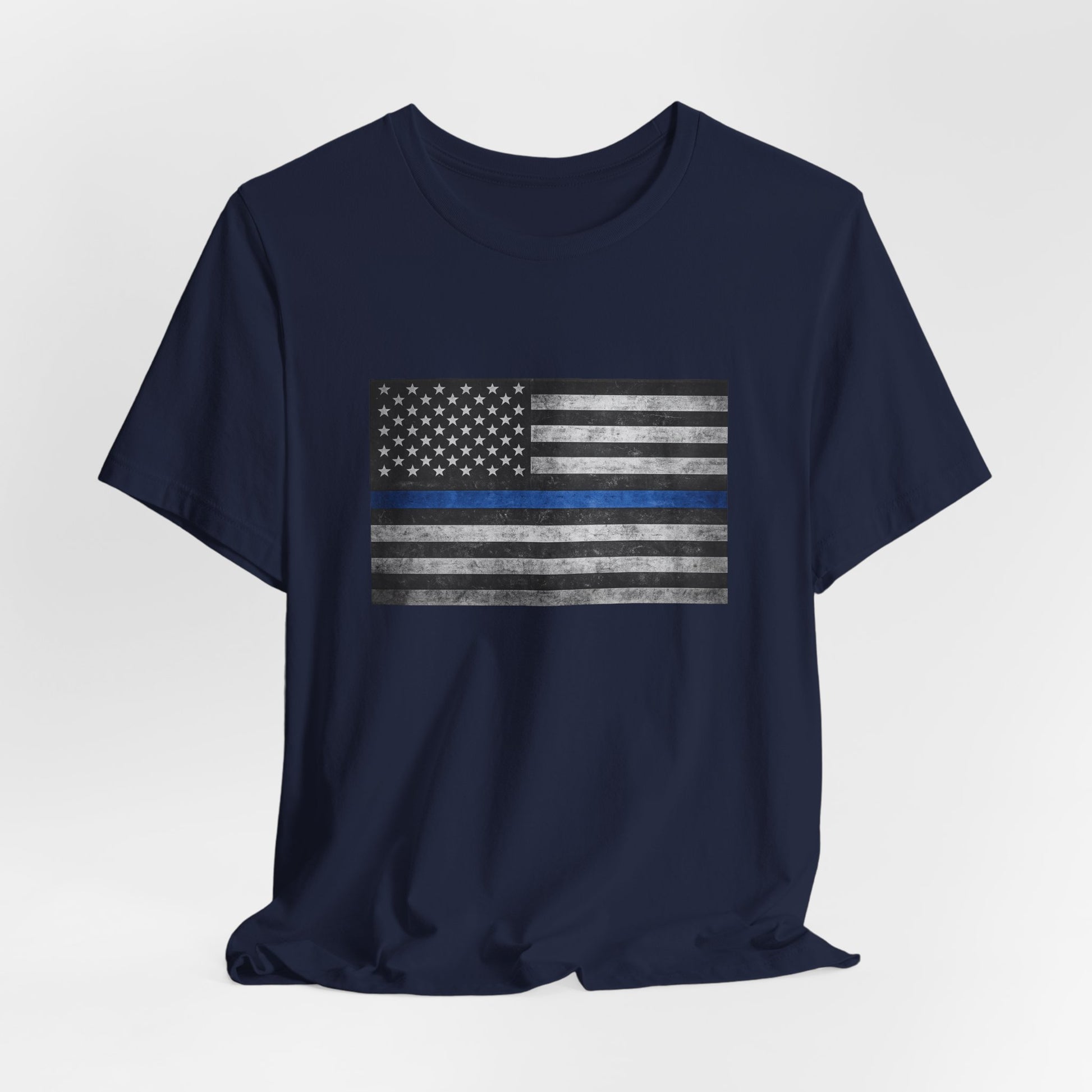 First Responders T-Shirt - Blue Line Flag - Wear What You Stand For Products