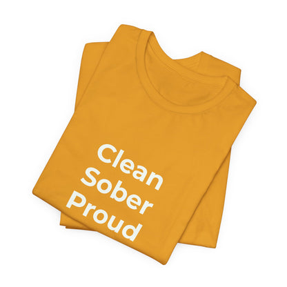CLEAN SOBER PROUD