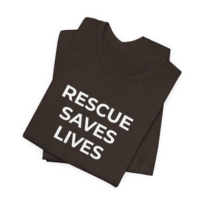Pet Rescues T-Shirt Rescue Saves Lives - Wear What You Stand For Products