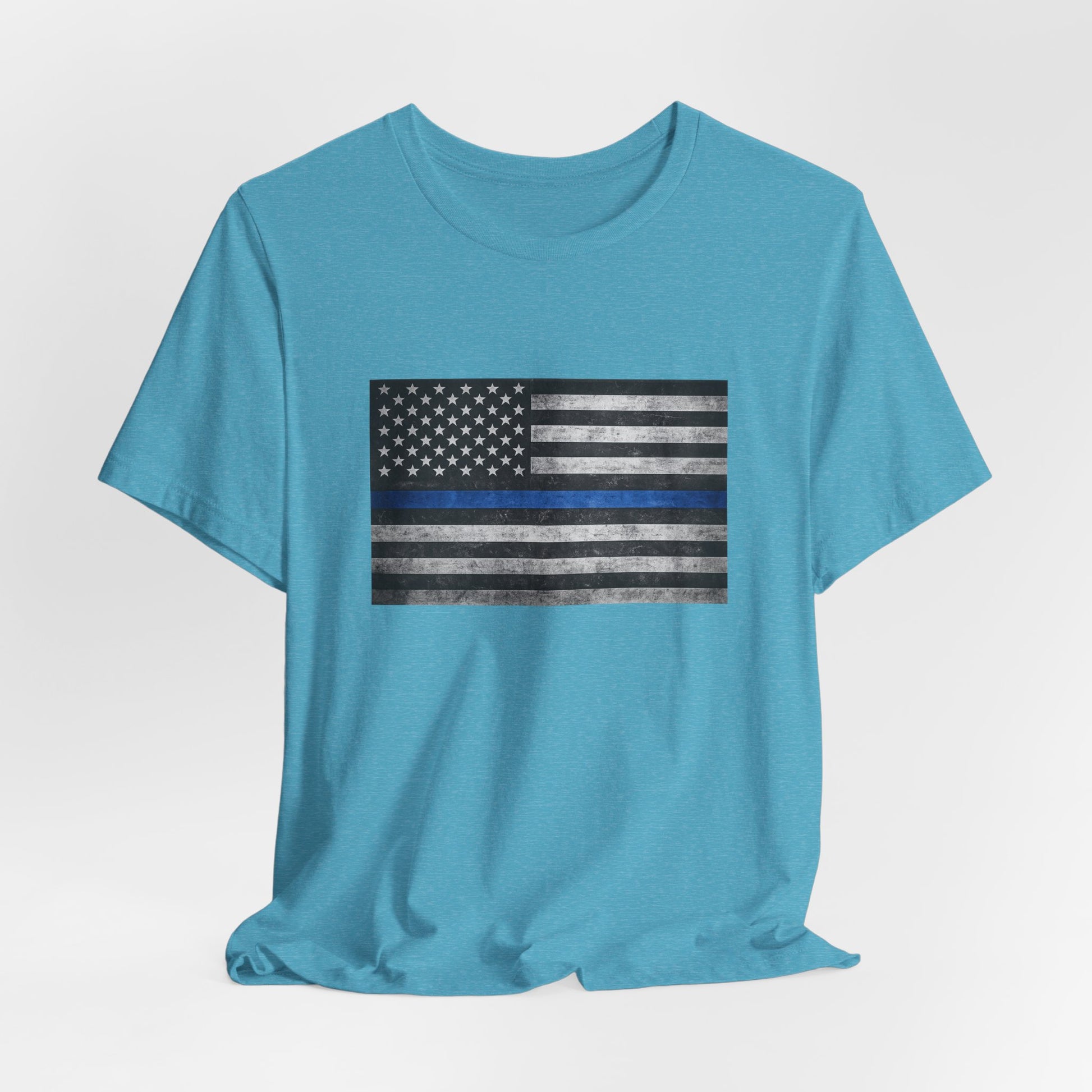 First Responders T-Shirt - Blue Line Flag - Wear What You Stand For Products