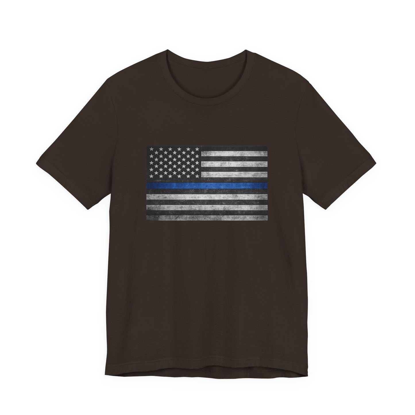 First Responders T-Shirt - Blue Line Flag - Wear What You Stand For Products
