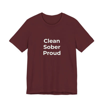 CLEAN SOBER PROUD