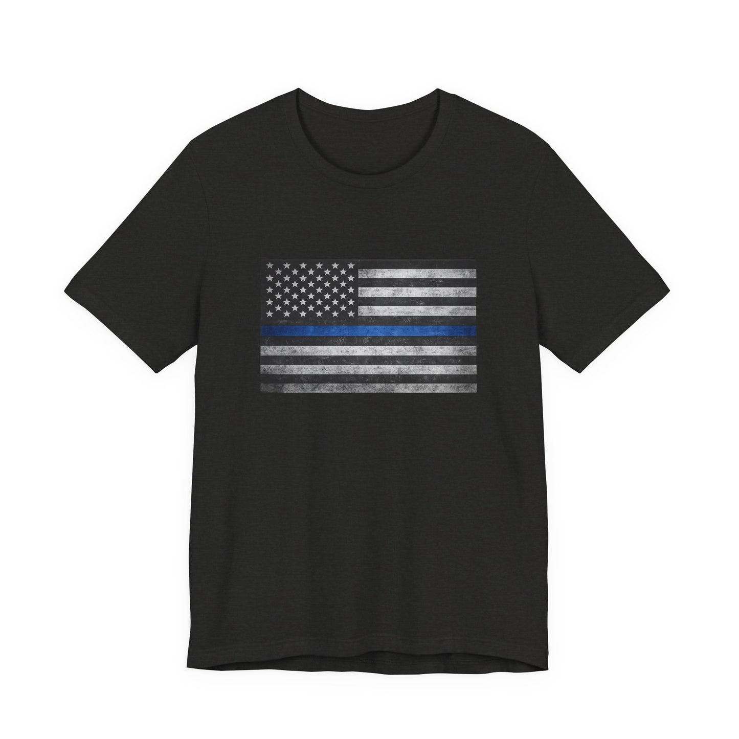 First Responders T-Shirt - Blue Line Flag - Wear What You Stand For Products