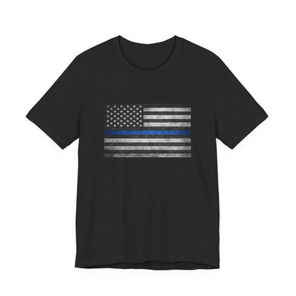 First Responders T-Shirt - Blue Line Flag - Wear What You Stand For Products