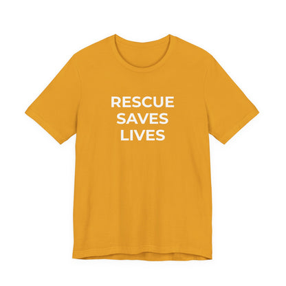 Pet Rescues T-Shirt Rescue Saves Lives - Wear What You Stand For Products