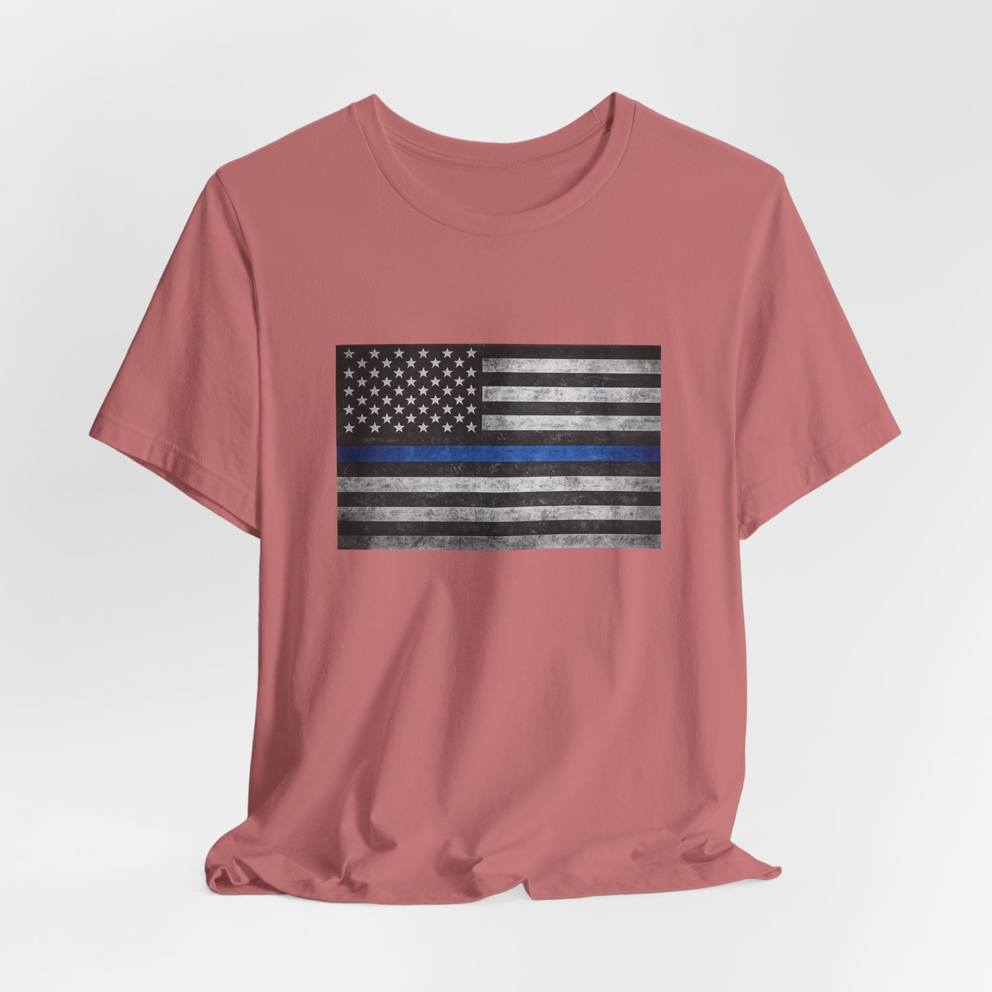 First Responders T-Shirt - Blue Line Flag - Wear What You Stand For Products