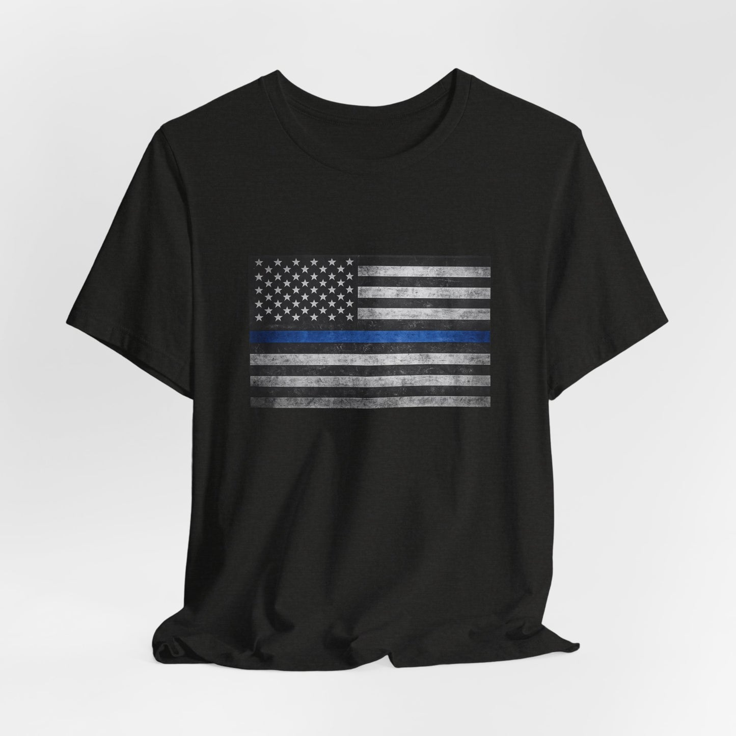 First Responders T-Shirt - Blue Line Flag - Wear What You Stand For Products