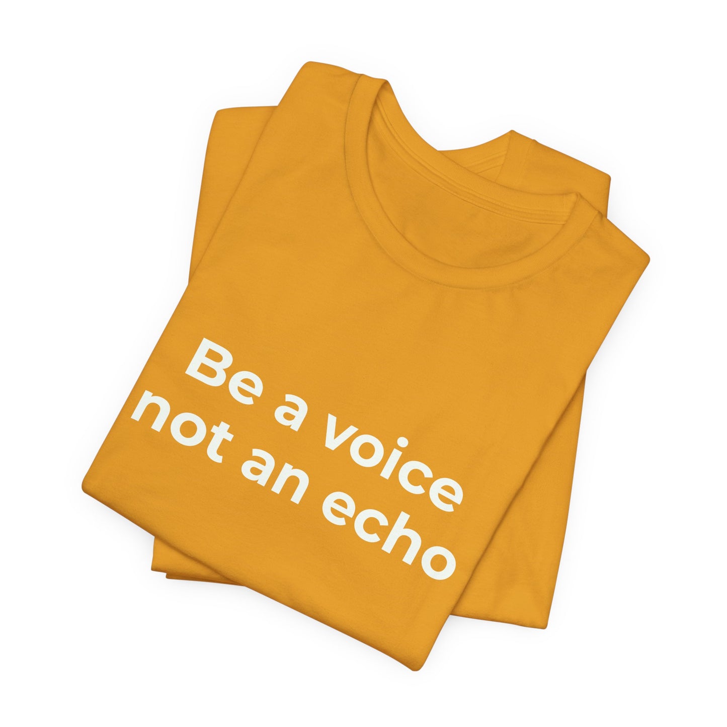 BE A VOICE NOT AN ECHO