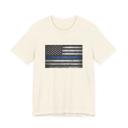 First Responders T-Shirt - Blue Line Flag - Wear What You Stand For Products
