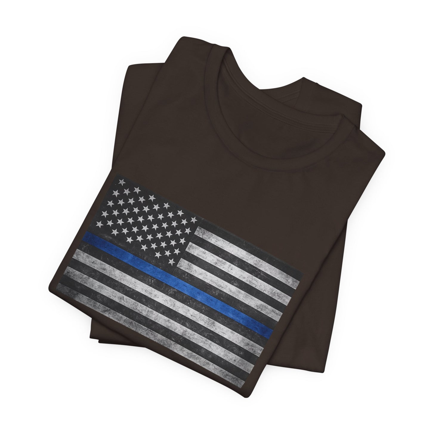 First Responders T-Shirt - Blue Line Flag - Wear What You Stand For Products