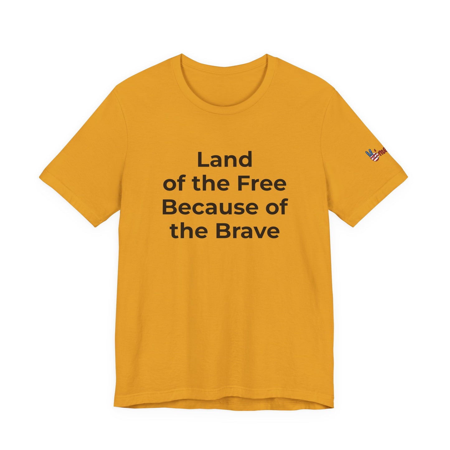 Veterans T-Shirt - Land of the Free Because of the Brave - Wear What You Stand For Products