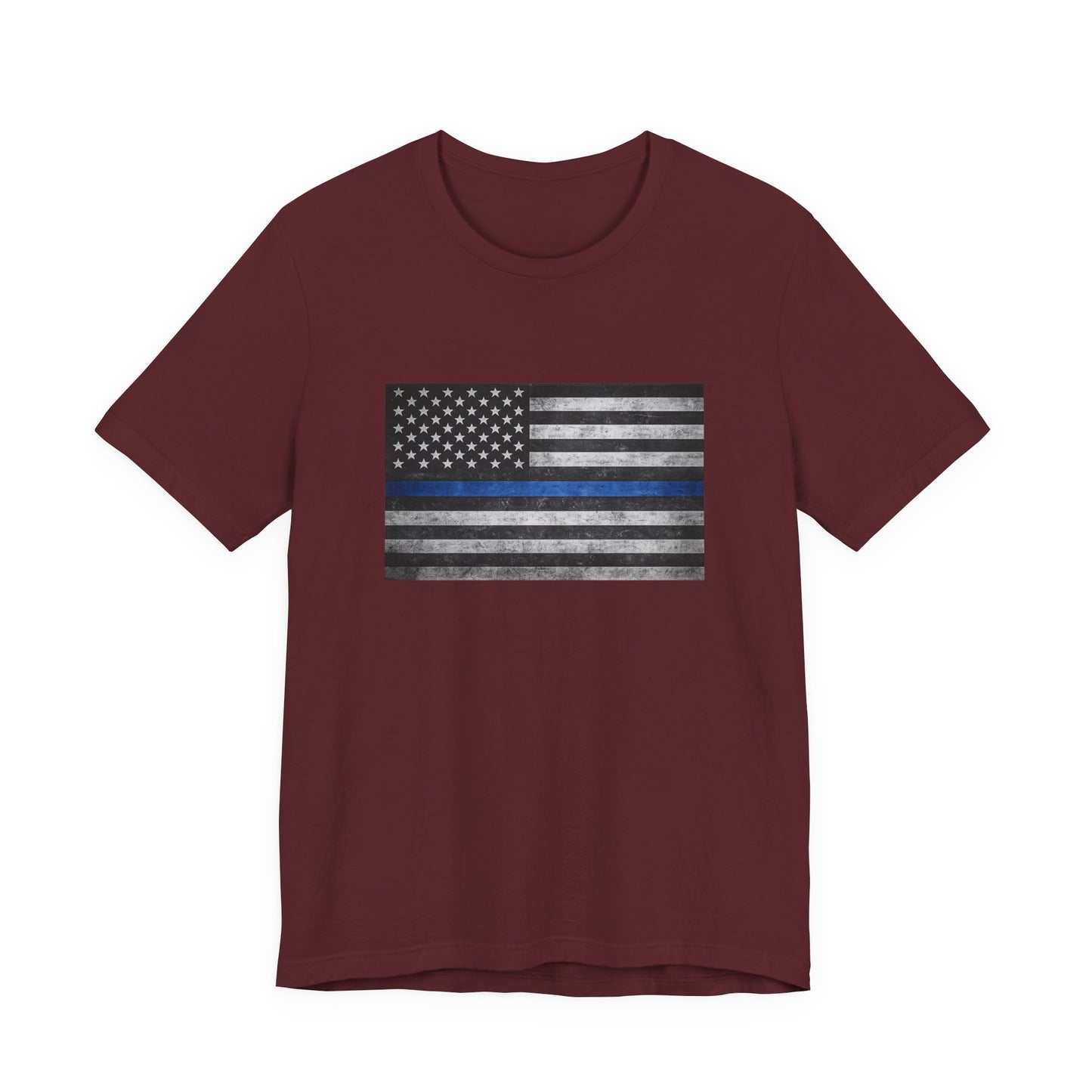 First Responders T-Shirt - Blue Line Flag - Wear What You Stand For Products