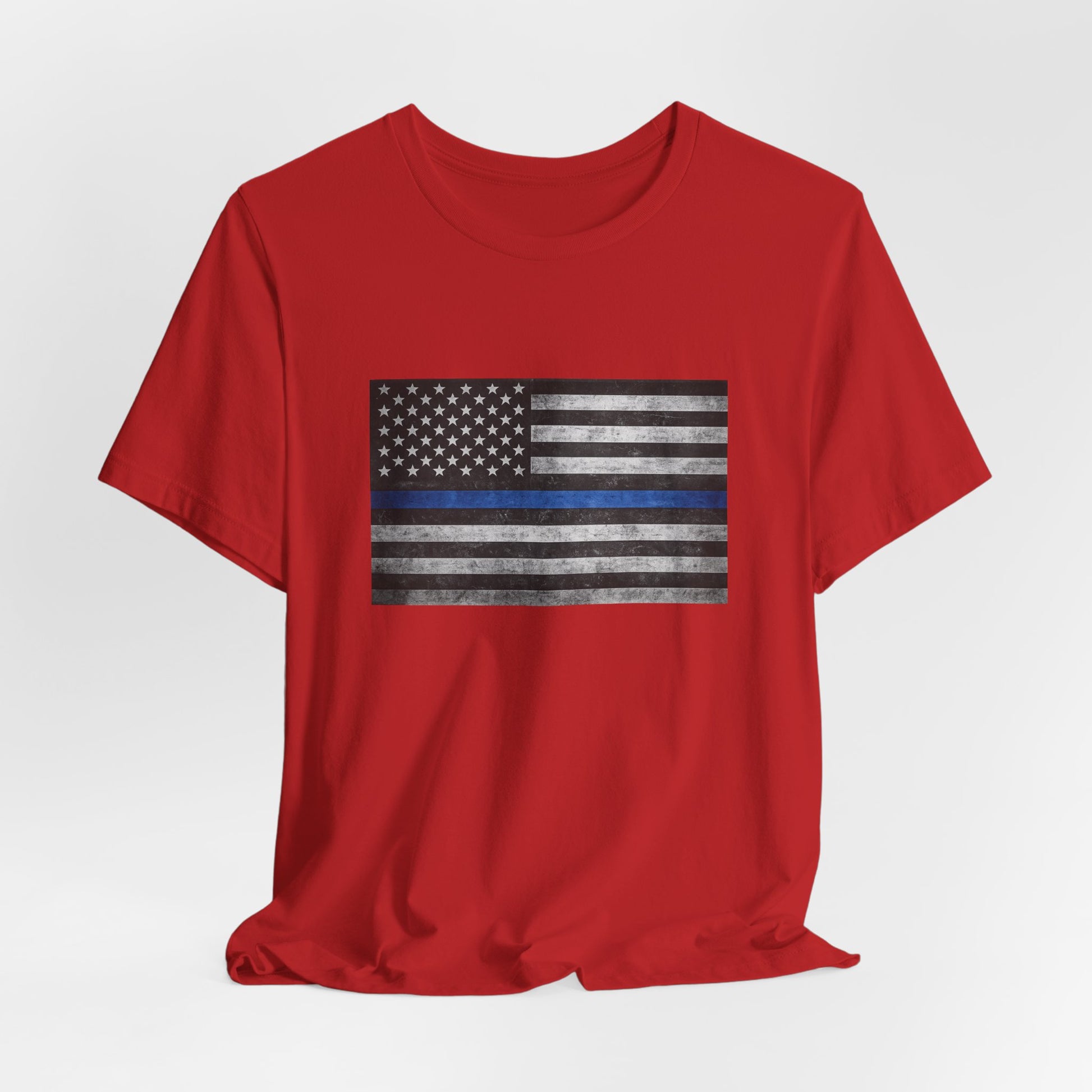 First Responders T-Shirt - Blue Line Flag - Wear What You Stand For Products