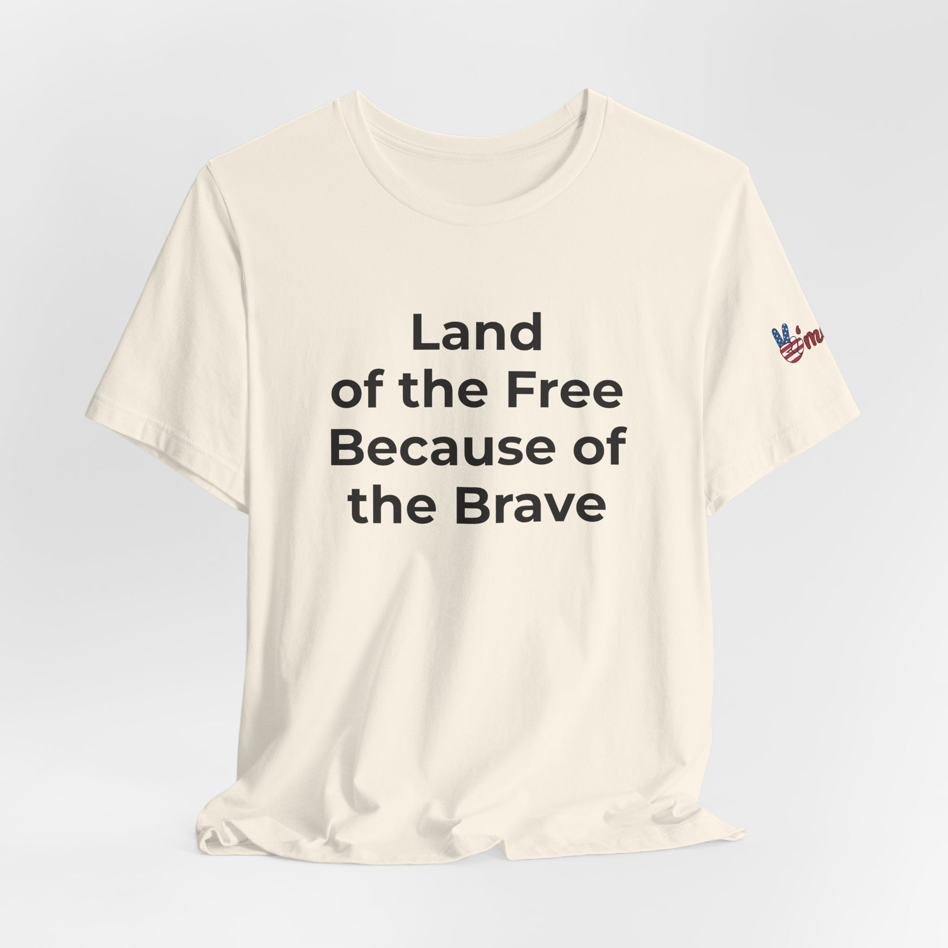 Veterans T-Shirt - Land of the Free Because of the Brave - Wear What You Stand For Products