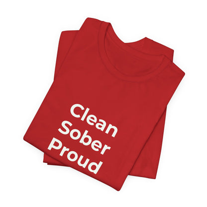 CLEAN SOBER PROUD