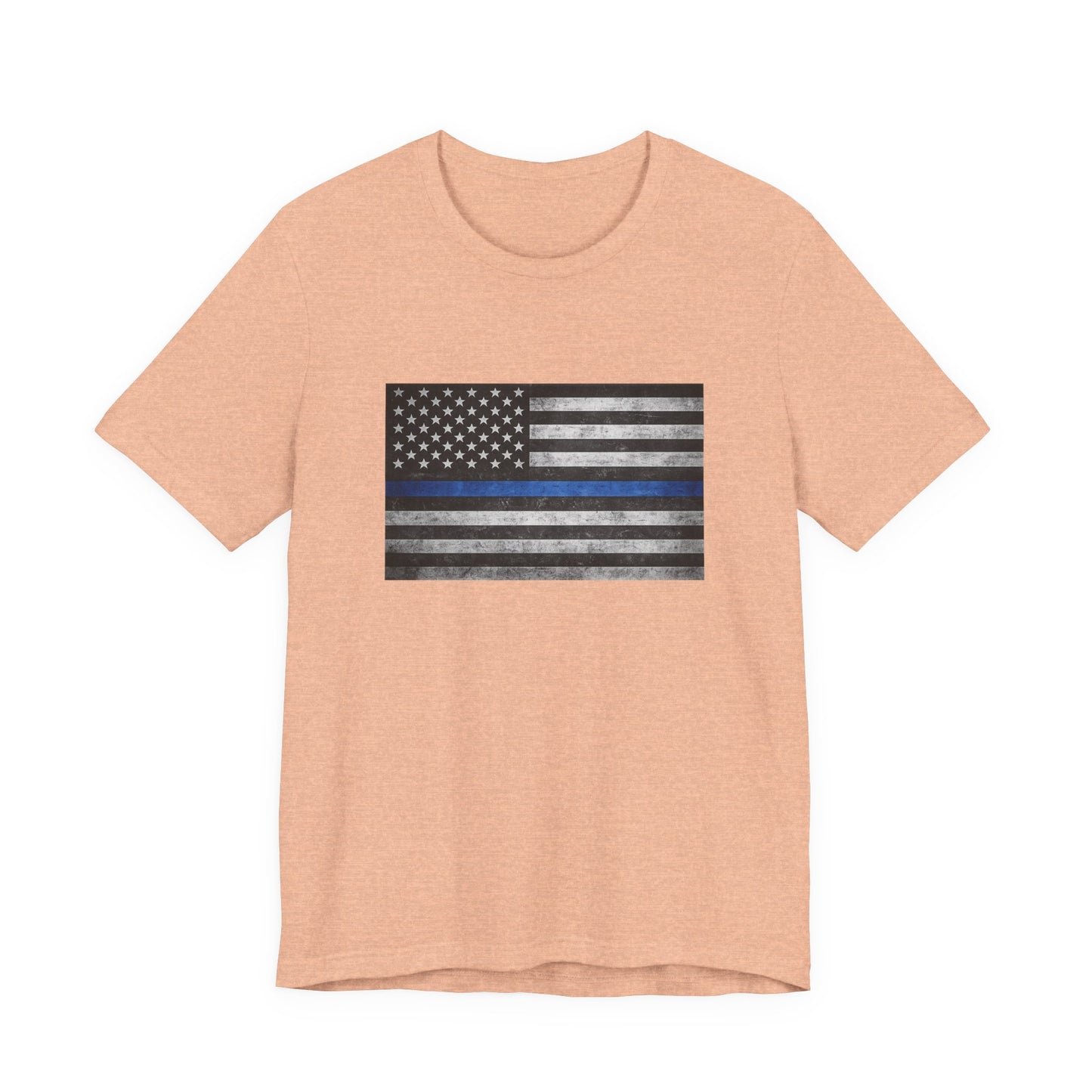 First Responders T-Shirt - Blue Line Flag - Wear What You Stand For Products