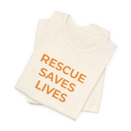 Pet Rescues T-Shirt Rescue Saves Lives - Wear What You Stand For Products