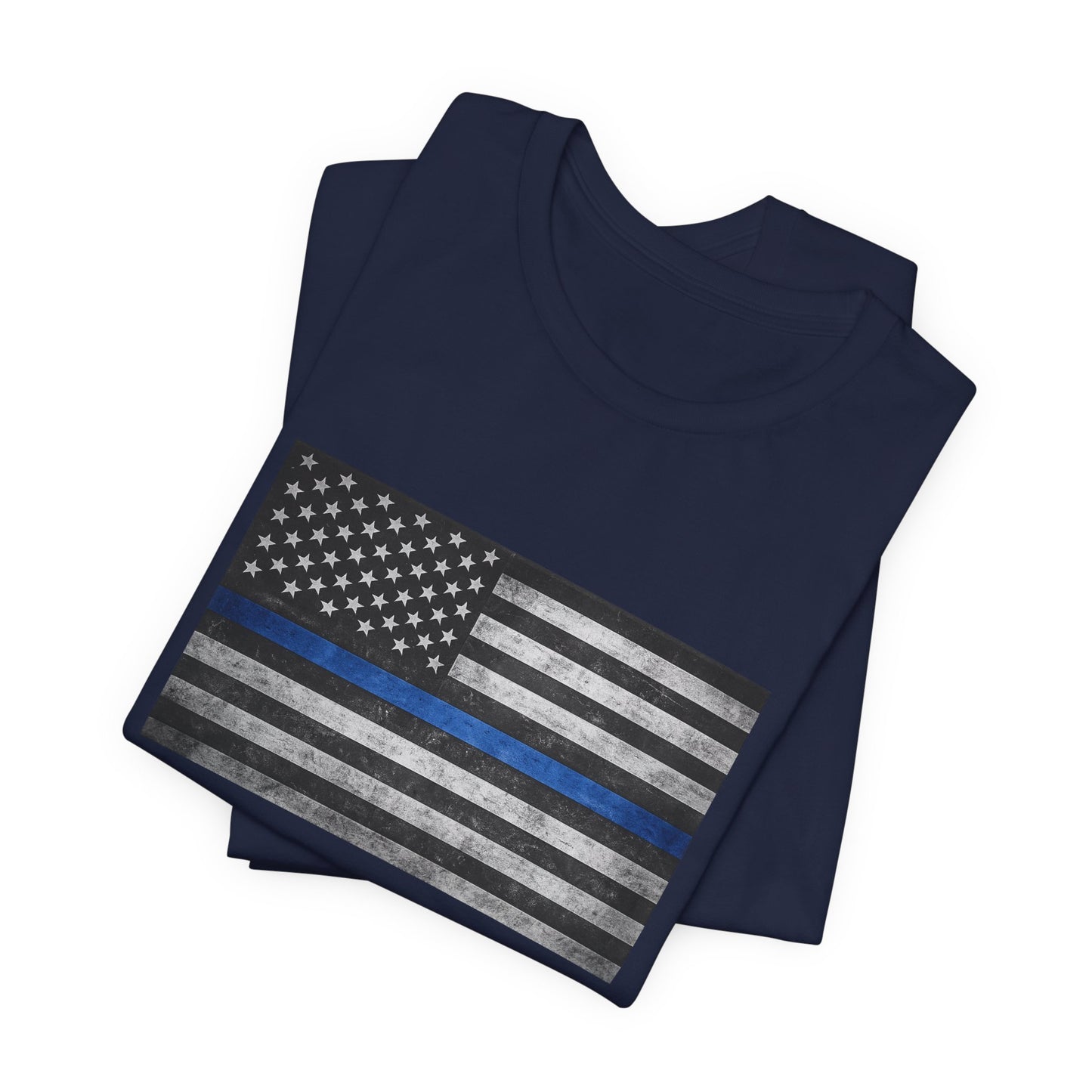First Responders T-Shirt - Blue Line Flag - Wear What You Stand For Products