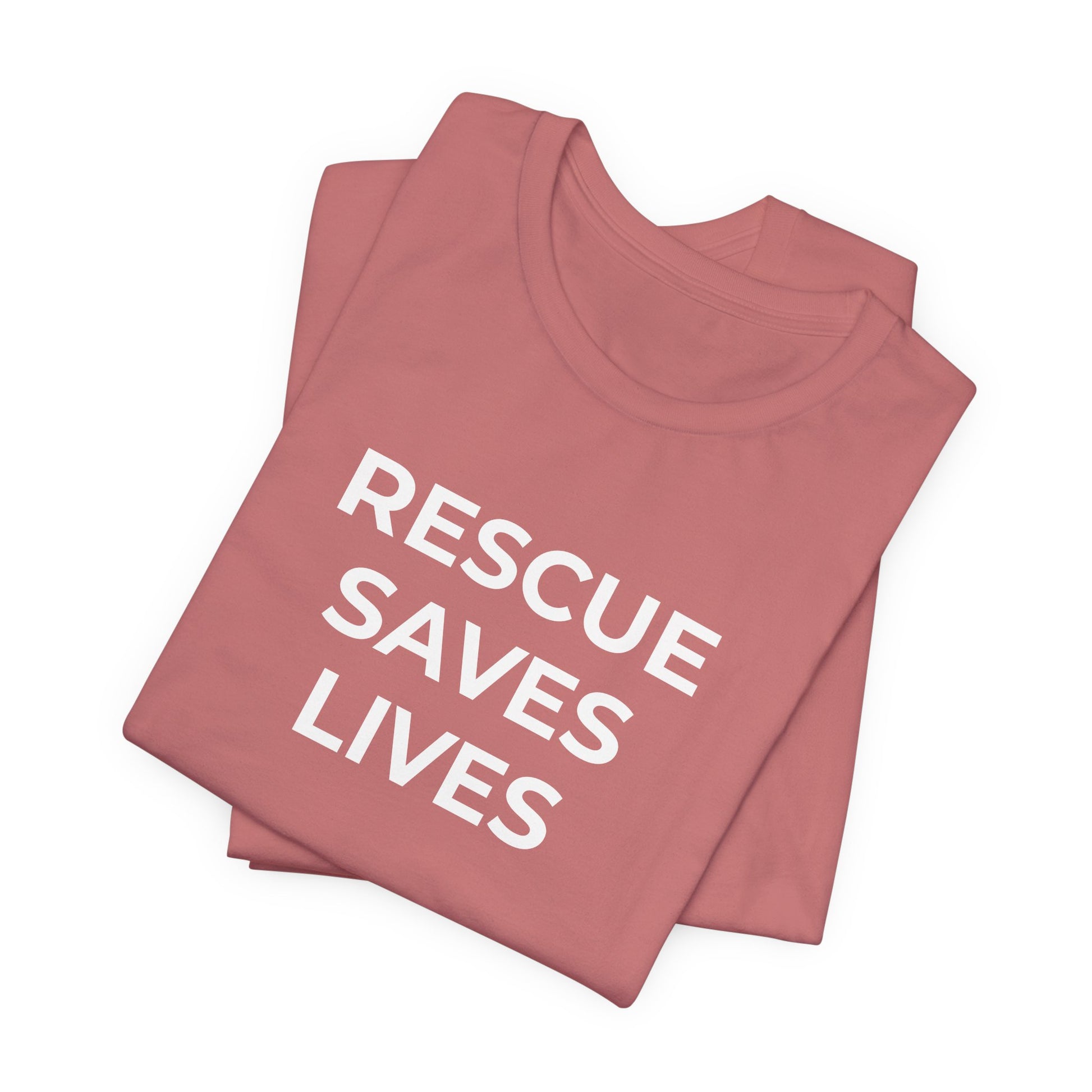Pet Rescues T-Shirt Rescue Saves Lives - Wear What You Stand For Products