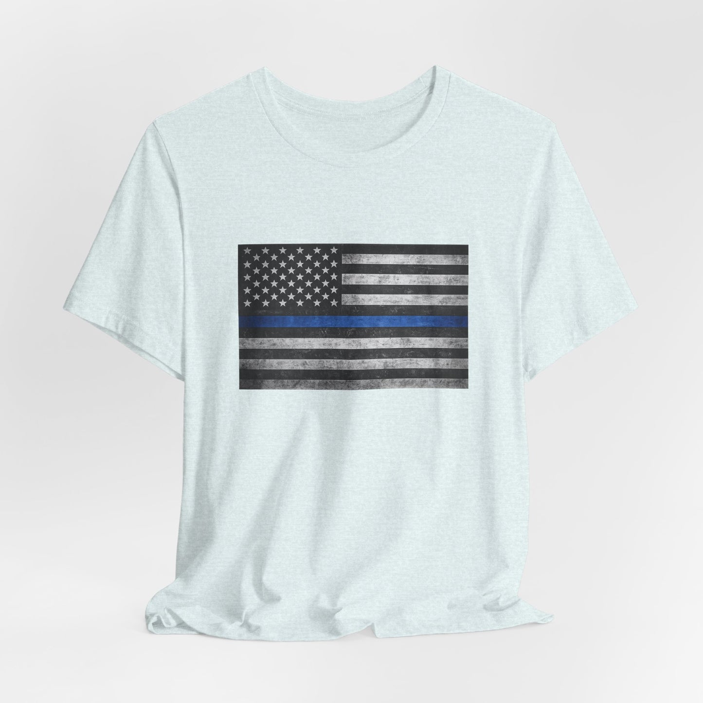 First Responders T-Shirt - Blue Line Flag - Wear What You Stand For Products