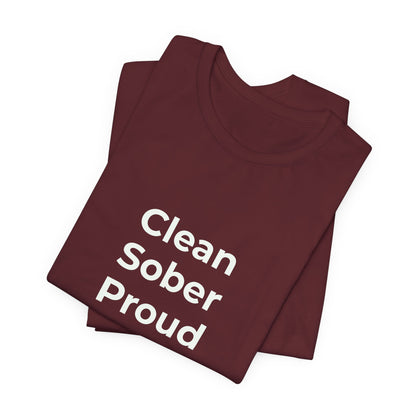 CLEAN SOBER PROUD