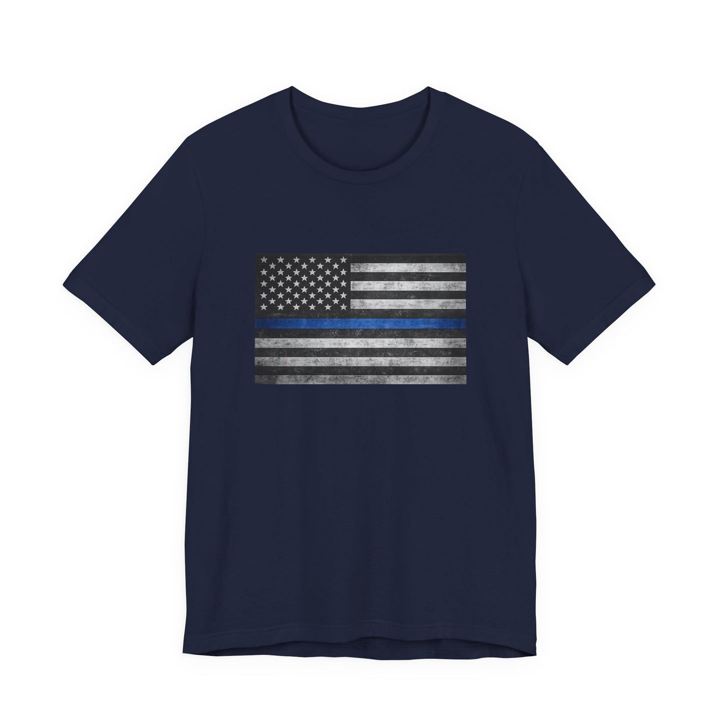 First Responders T-Shirt - Blue Line Flag - Wear What You Stand For Products