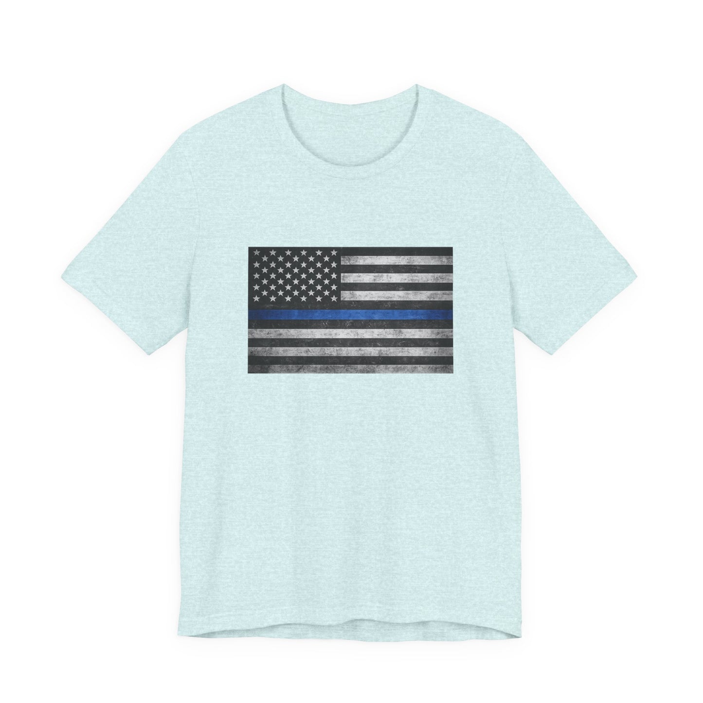 First Responders T-Shirt - Blue Line Flag - Wear What You Stand For Products