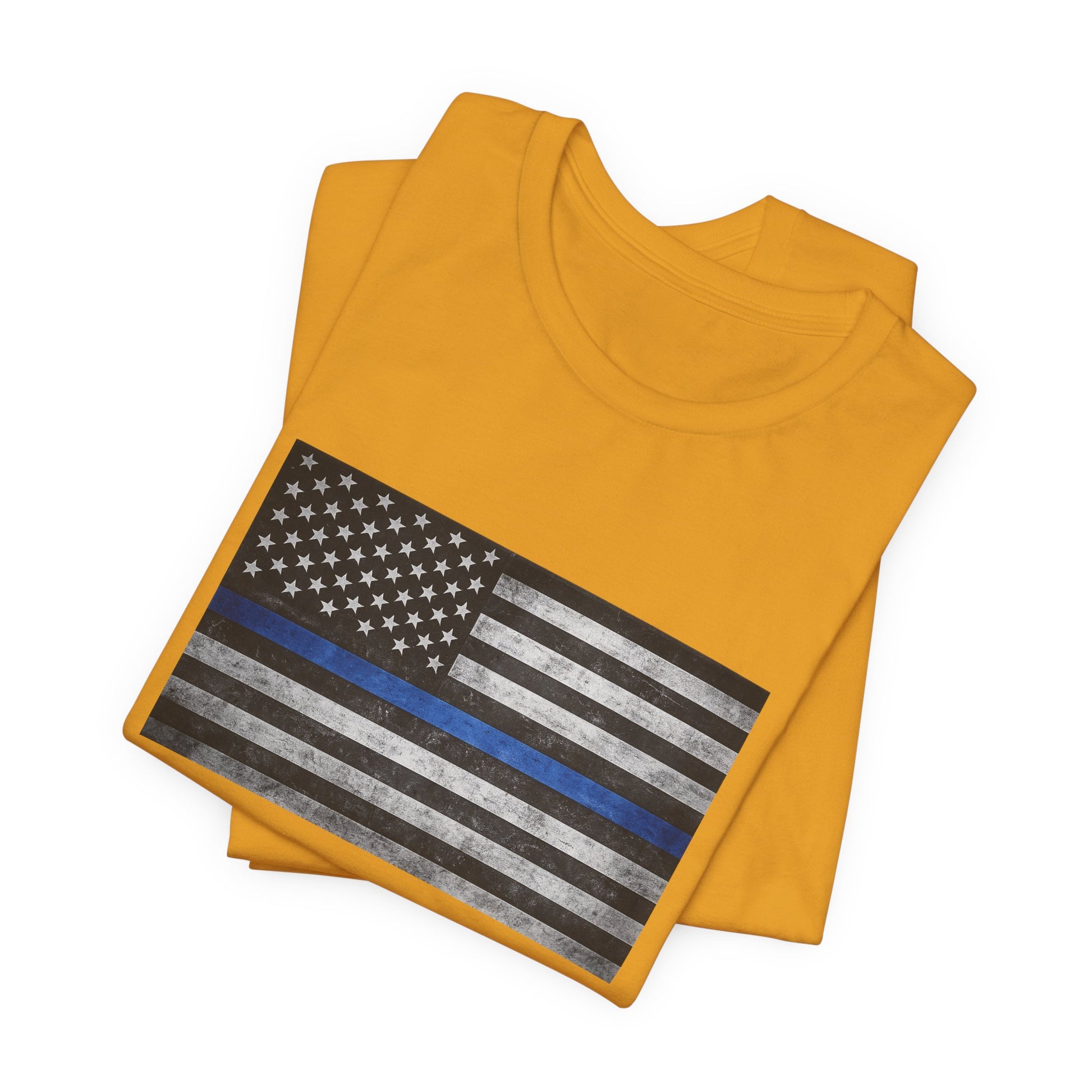 First Responders T-Shirt - Blue Line Flag - Wear What You Stand For Products