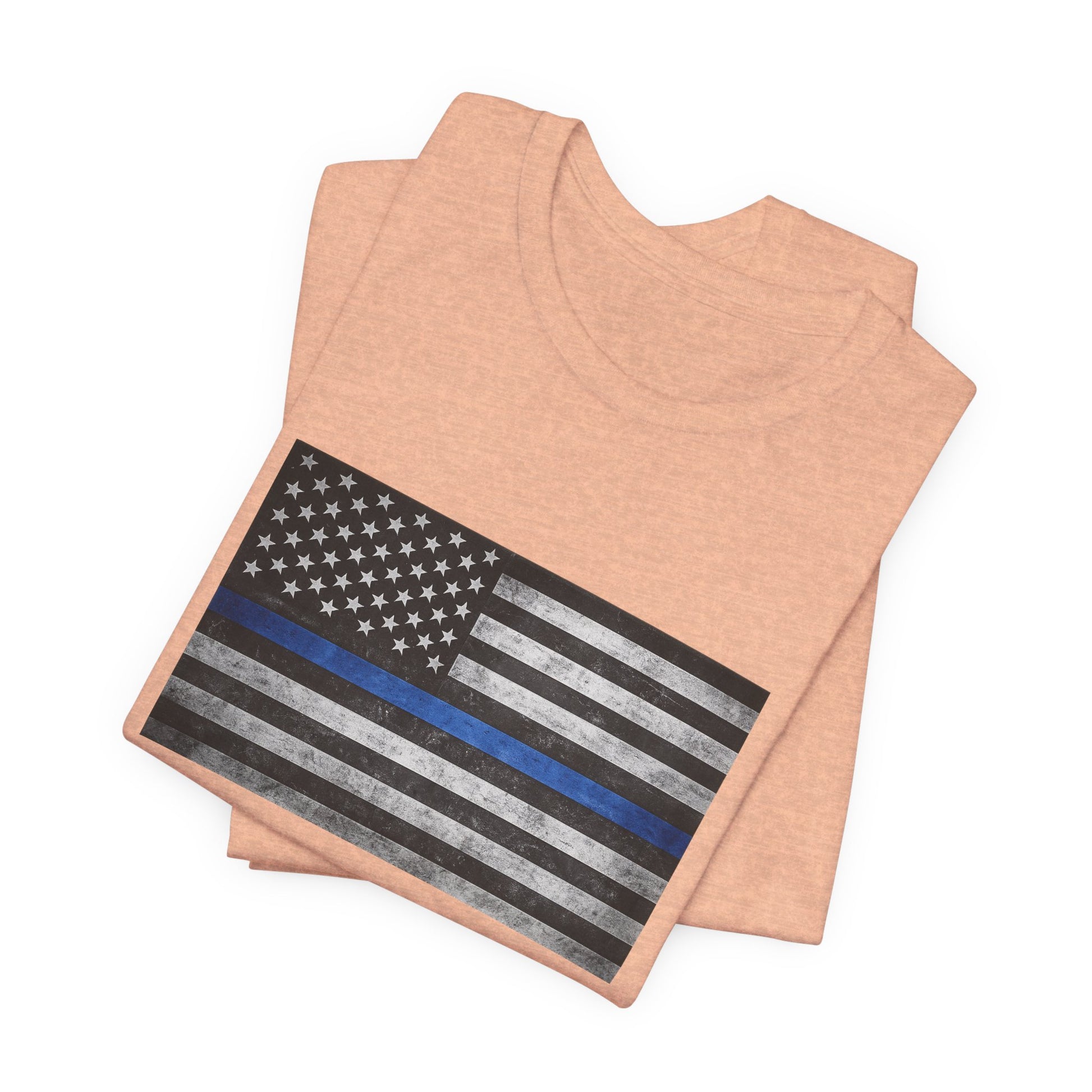 First Responders T-Shirt - Blue Line Flag - Wear What You Stand For Products