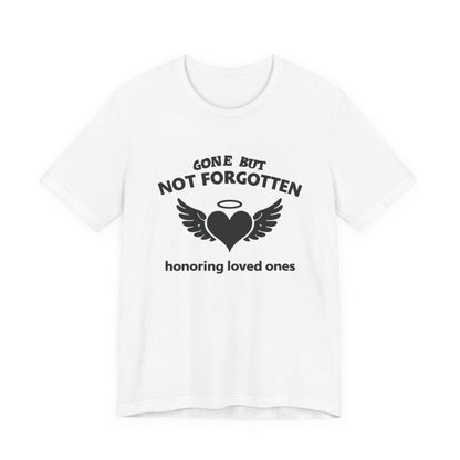 Grief and Loss T-Shirt - Gone but Never Forgotten with Diagram - Wear What You Stand For Products