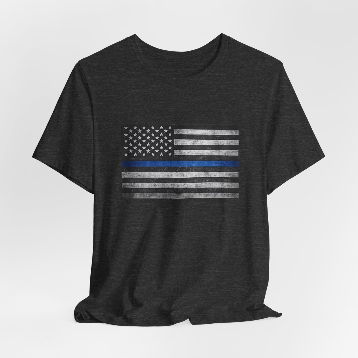 First Responders T-Shirt - Blue Line Flag - Wear What You Stand For Products