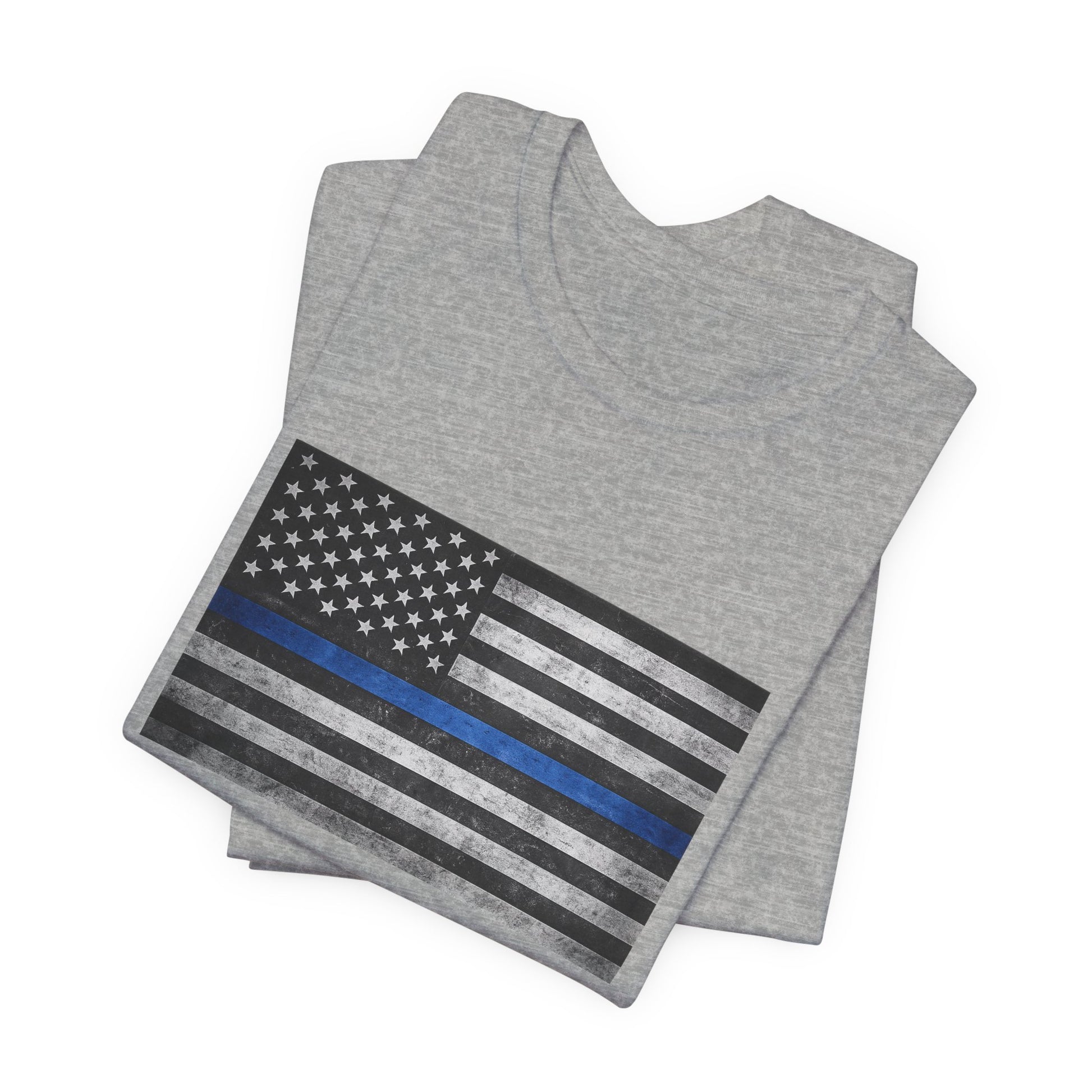 First Responders T-Shirt - Blue Line Flag - Wear What You Stand For Products