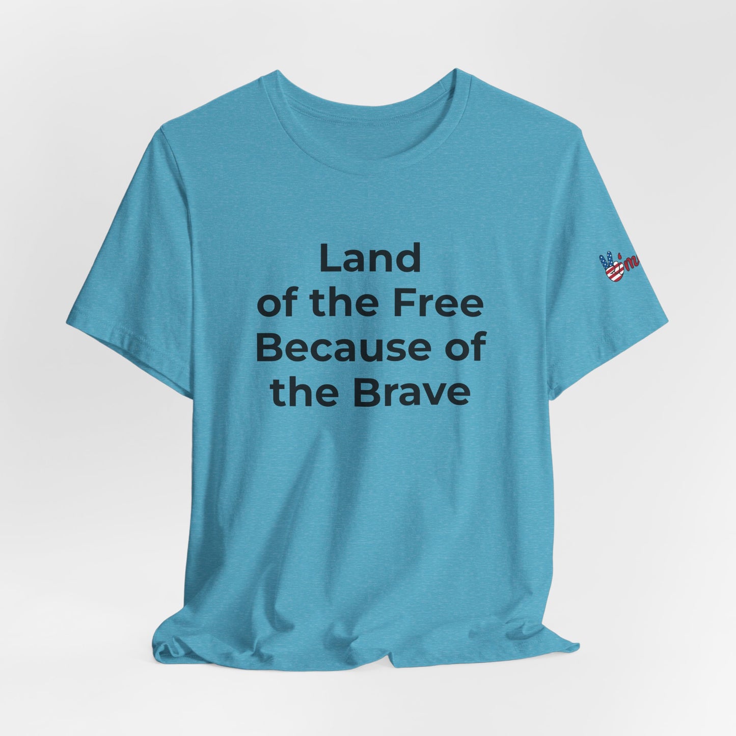 Veterans T-Shirt - Land of the Free Because of the Brave - Wear What You Stand For Products