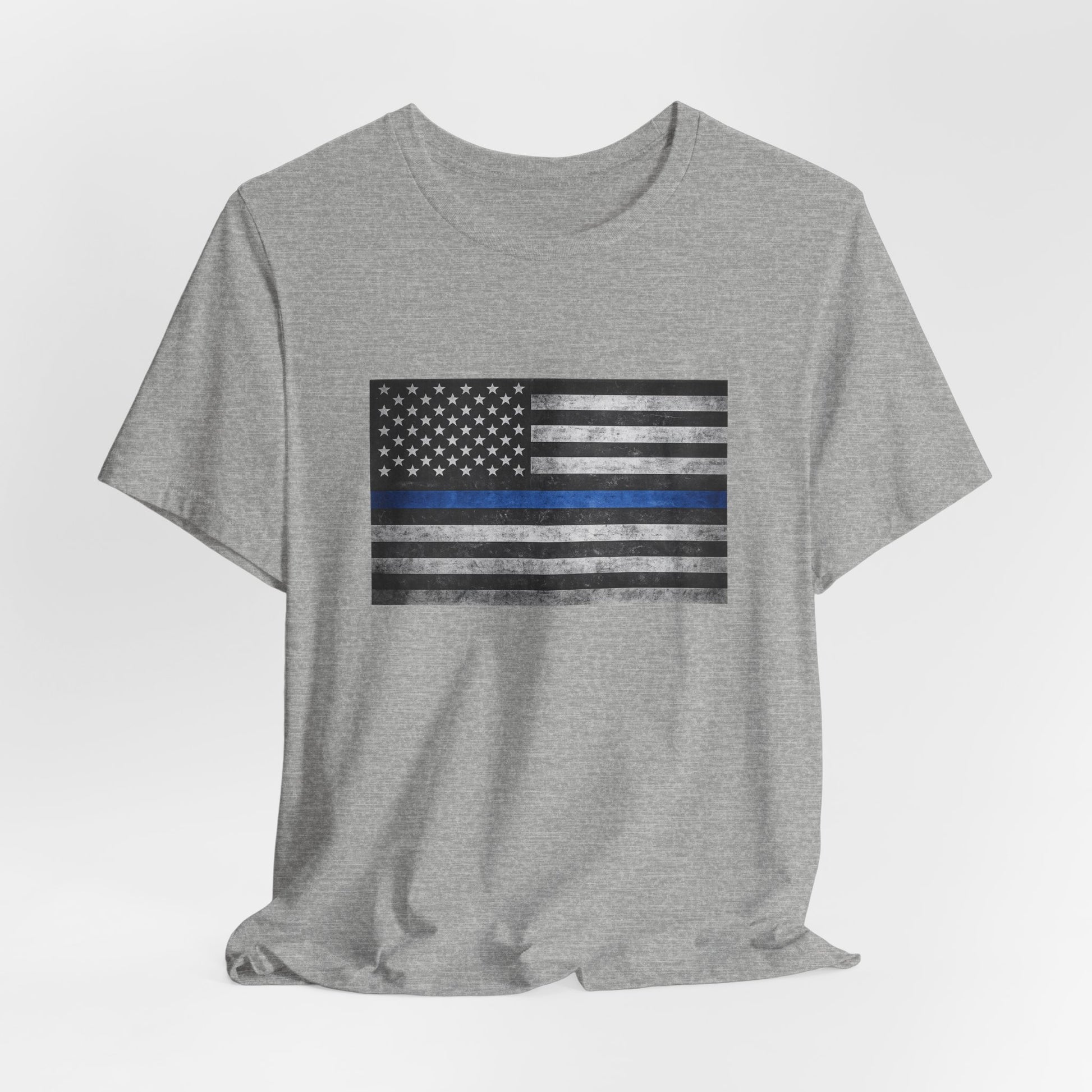 First Responders T-Shirt - Blue Line Flag - Wear What You Stand For Products