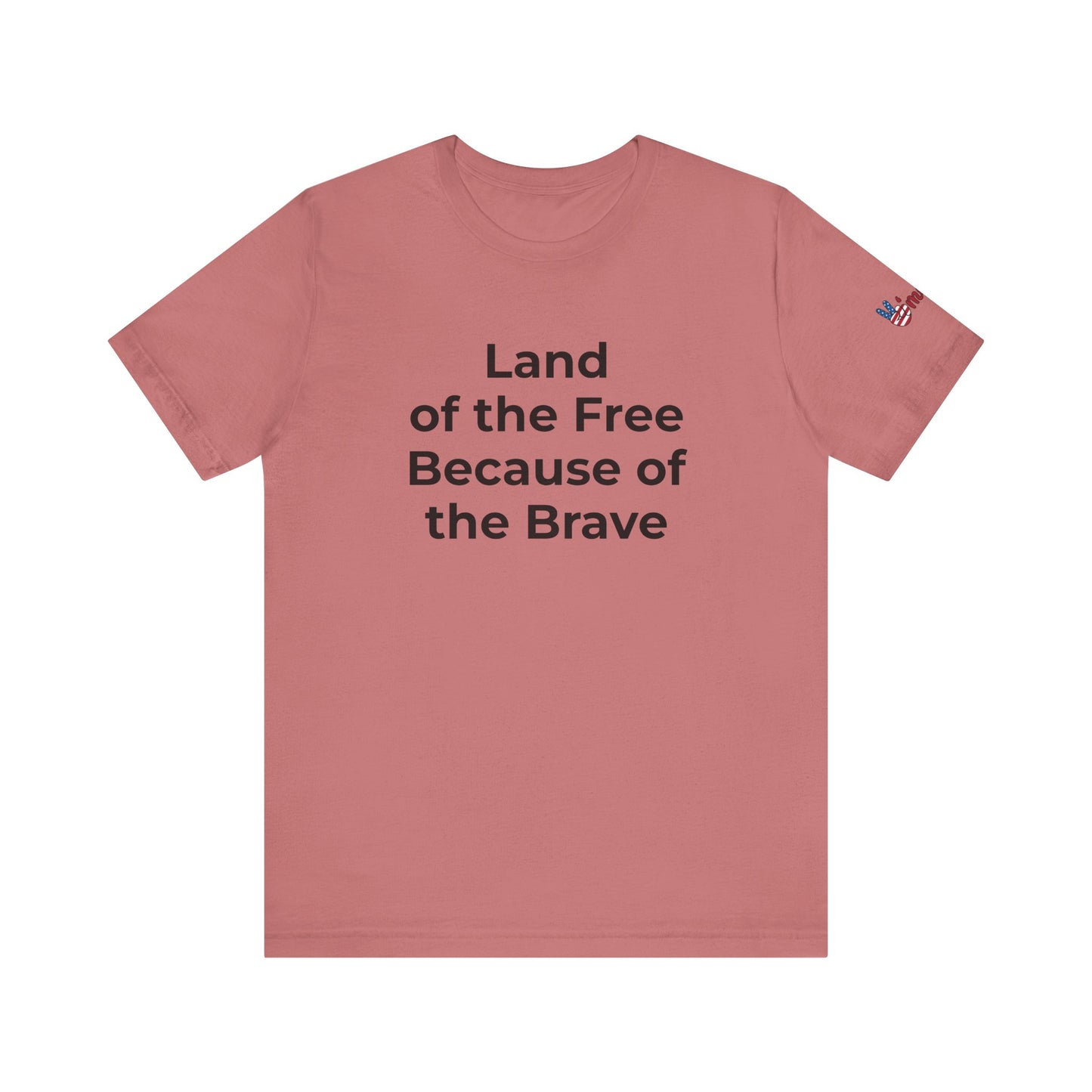 Veterans T-Shirt - Land of the Free Because of the Brave - Wear What You Stand For Products