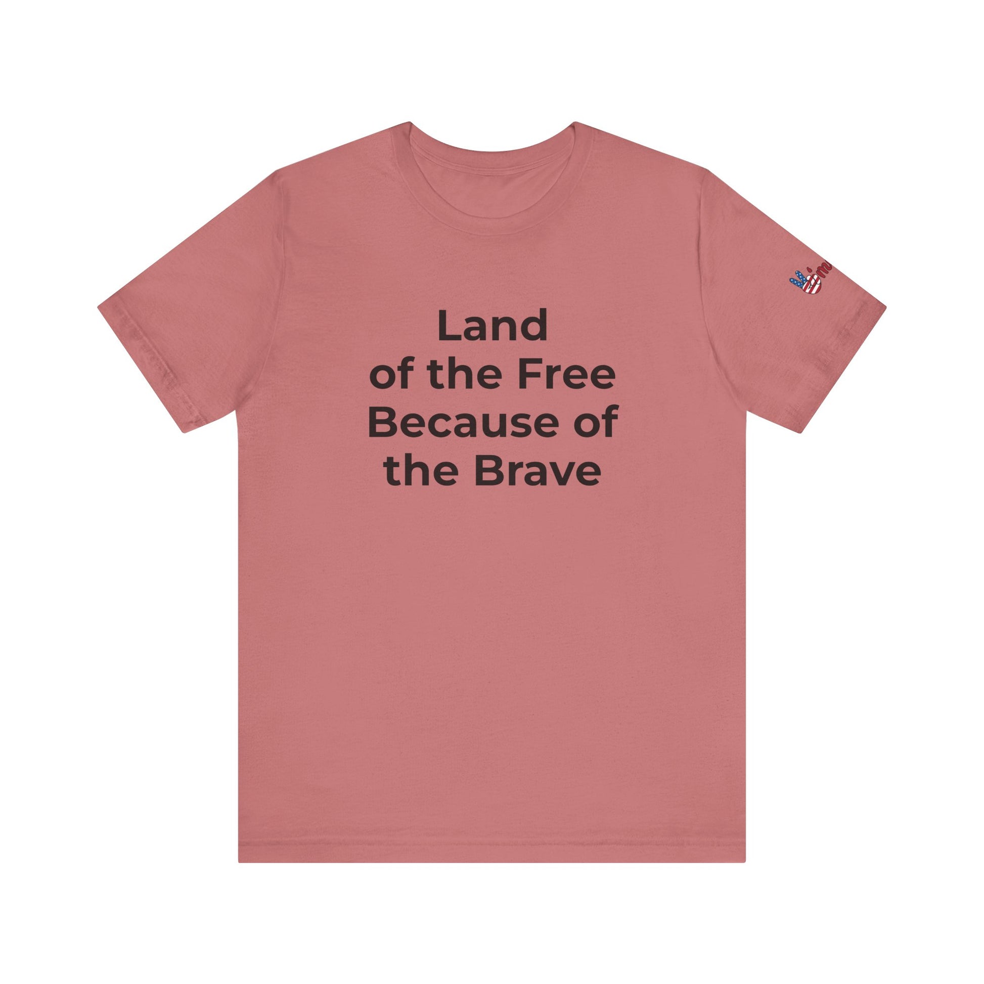 Veterans T-Shirt - Land of the Free Because of the Brave - Wear What You Stand For Products