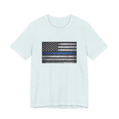 First Responders T-Shirt - Blue Line Flag - Wear What You Stand For Products
