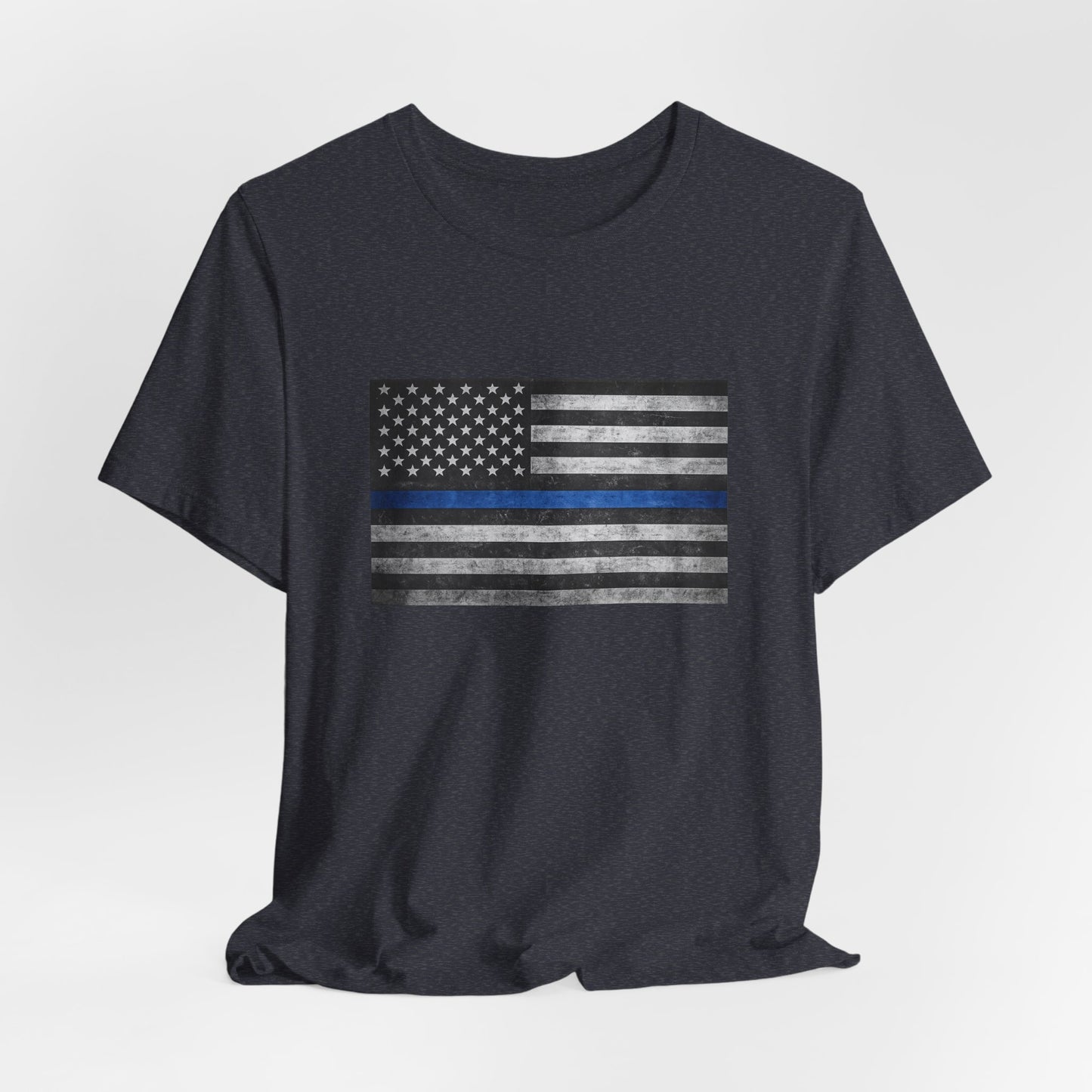 First Responders T-Shirt - Blue Line Flag - Wear What You Stand For Products