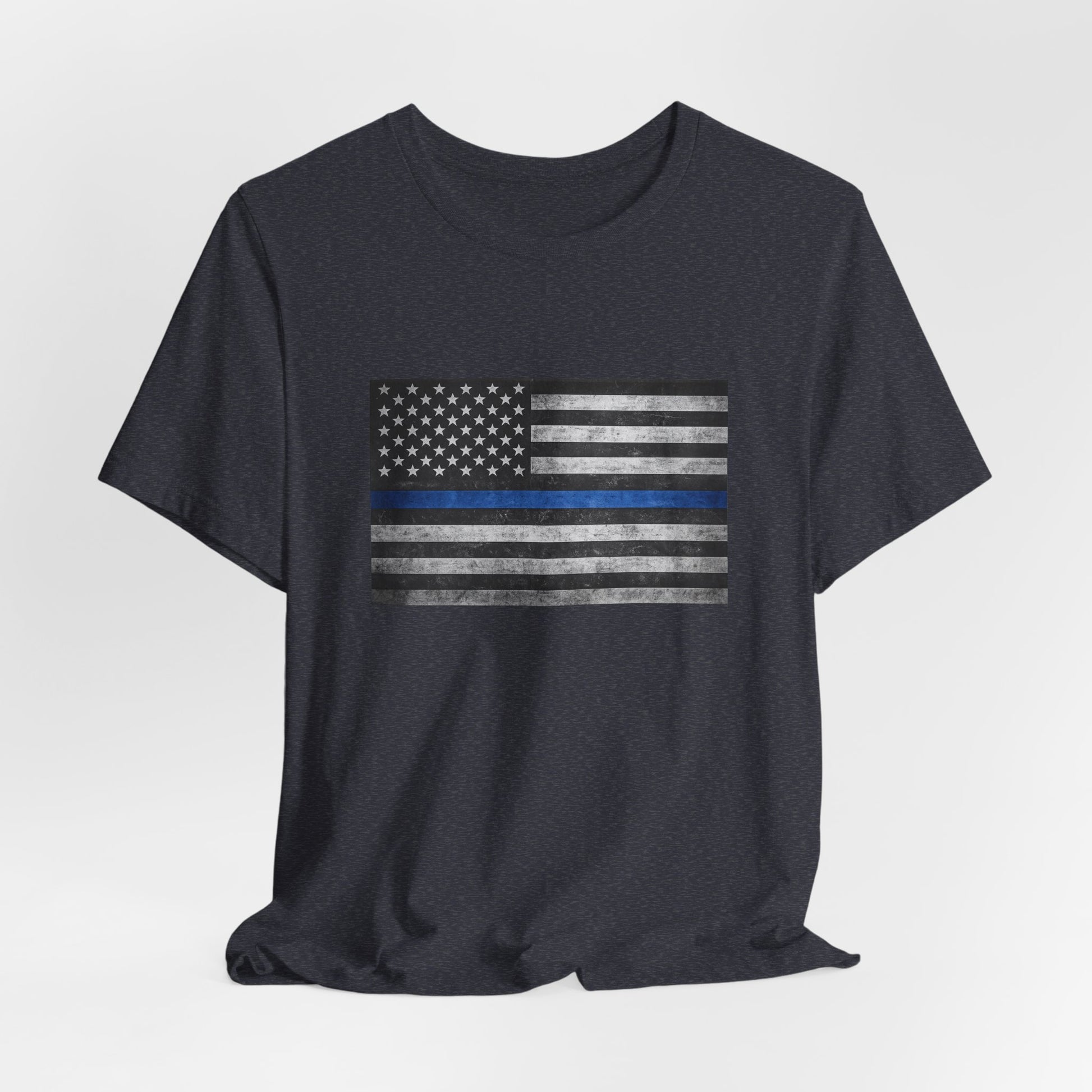 First Responders T-Shirt - Blue Line Flag - Wear What You Stand For Products
