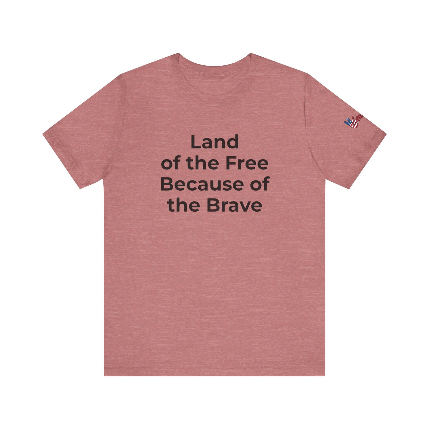 Veterans T-Shirt - Land of the Free Because of the Brave - Wear What You Stand For Products