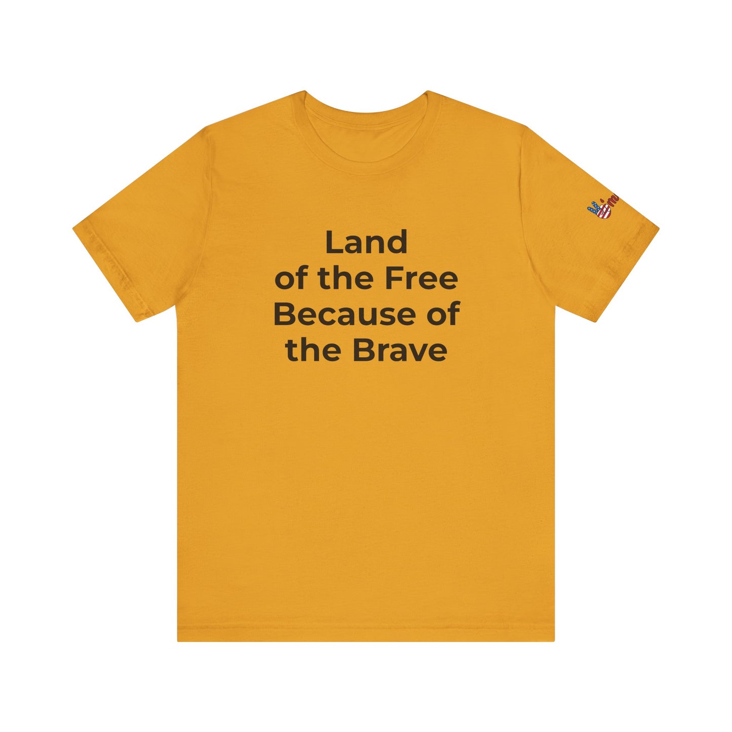 Veterans T-Shirt - Land of the Free Because of the Brave - Wear What You Stand For Products
